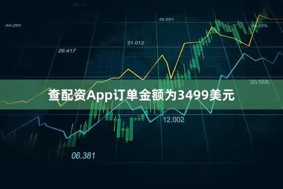 查配资App订单金额为3499美元